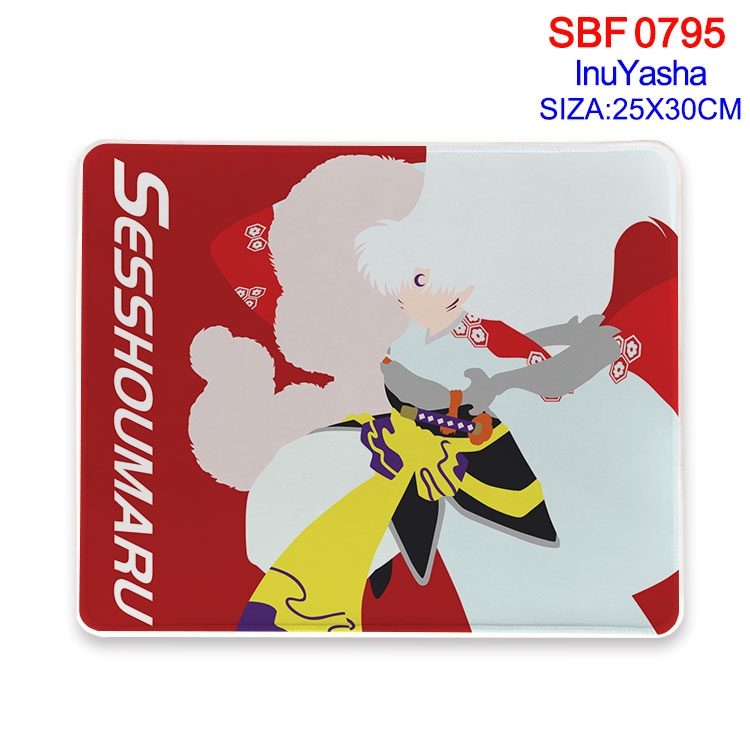 Inuyasha Anime peripheral edge lock mouse pad 25X30cm SBF-795