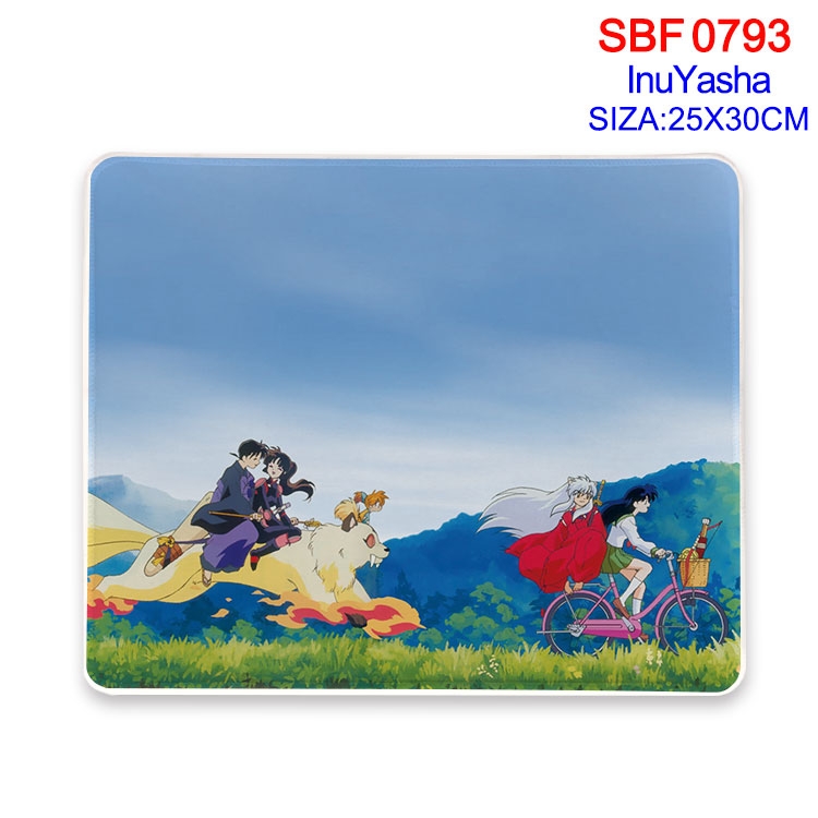 Inuyasha Anime peripheral edge lock mouse pad 25X30cm SBF-793