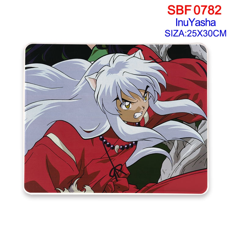 Inuyasha Anime peripheral edge lock mouse pad 25X30cm SBF-782