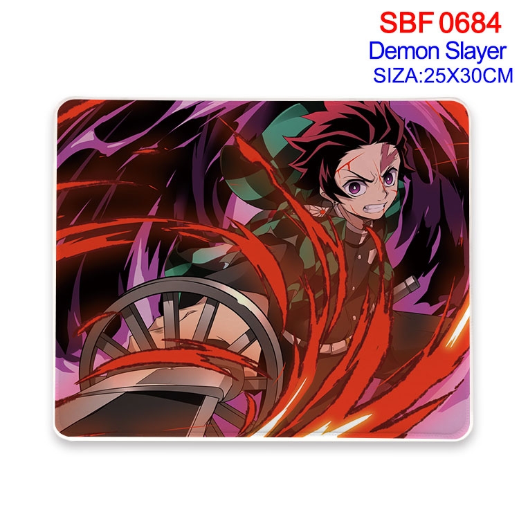 Demon Slayer Kimets Anime peripheral edge lock mouse pad 25X30cm SBF-684