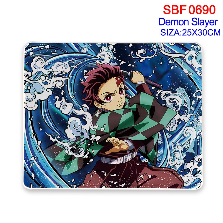 Demon Slayer Kimets Anime peripheral edge lock mouse pad 25X30cm SBF-690