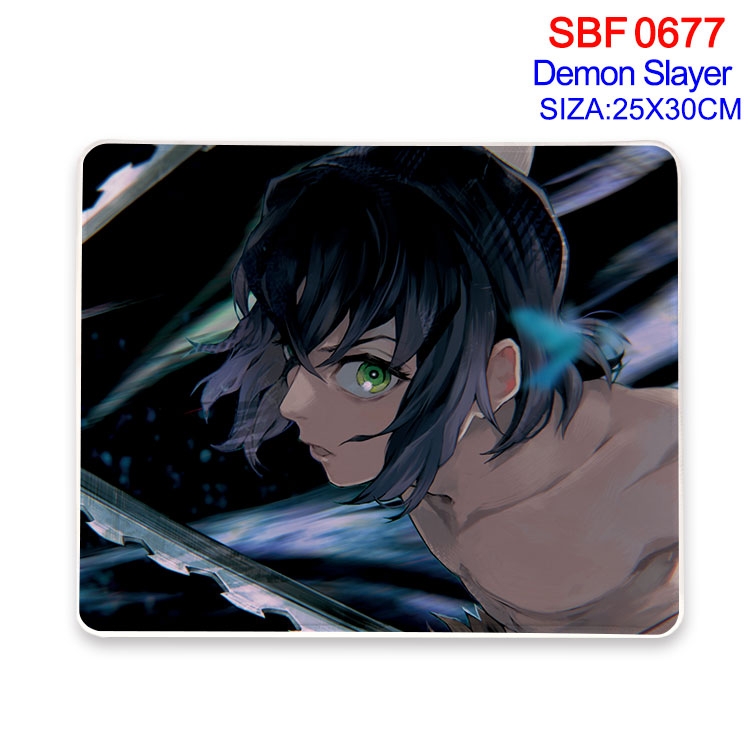 Demon Slayer Kimets Anime peripheral edge lock mouse pad 25X30cm SBF-677