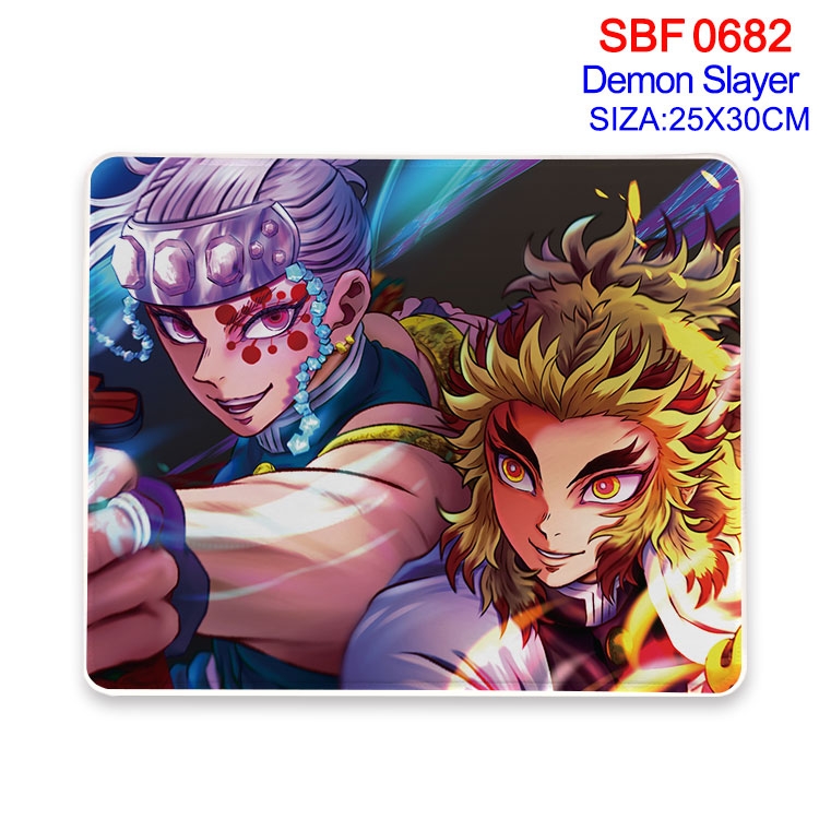 Demon Slayer Kimets Anime peripheral edge lock mouse pad 25X30cm  SBF-682