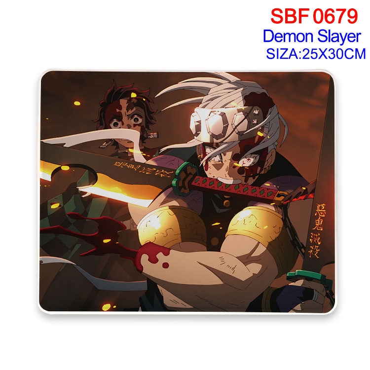 Demon Slayer Kimets Anime peripheral edge lock mouse pad 25X30cm SBF-679