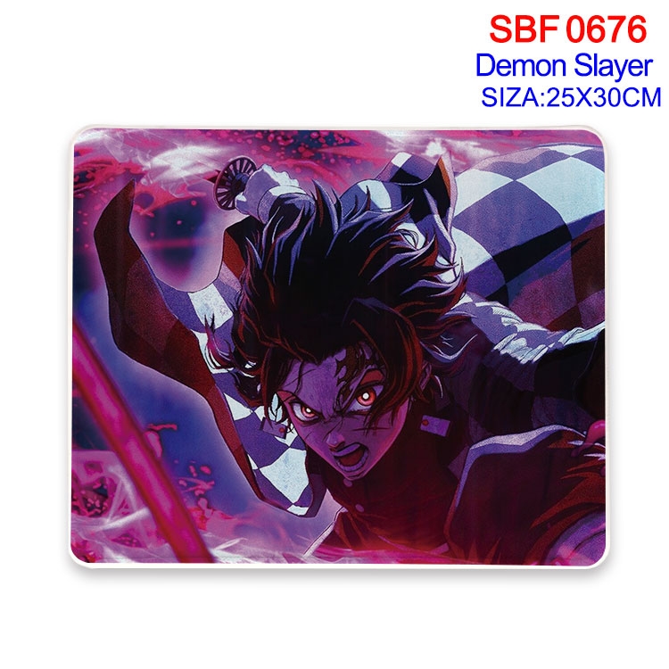 Demon Slayer Kimets Anime peripheral edge lock mouse pad 25X30cm  SBF-676
