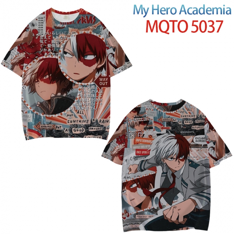 My Hero Academia Full color printed short sleeve T-shirt from XXS to 4XL MQTO 5037