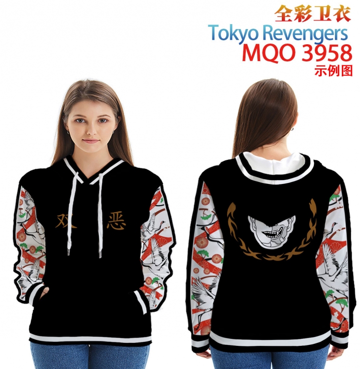 Tokyo Revengers Long Sleeve Hooded Full Color Patch Pocket Sweatshirt from XXS to 4XL MQO 3958