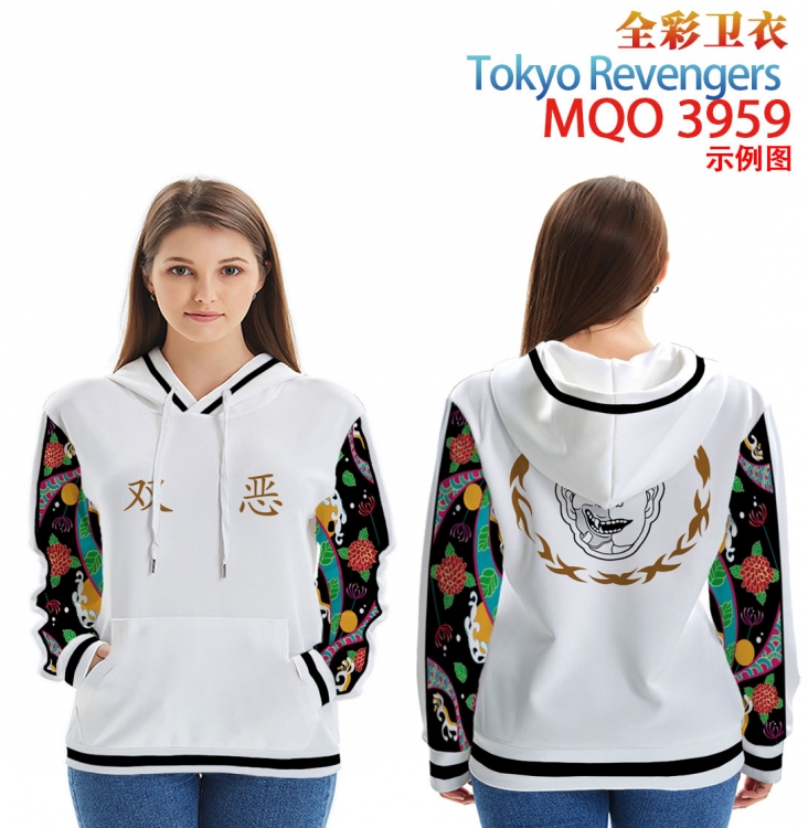 Tokyo Revengers Long Sleeve Hooded Full Color Patch Pocket Sweatshirt from XXS to 4XL   MQO 3959