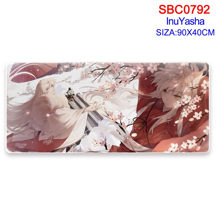Inuyasha Anime peripheral edge lock mouse pad 40X90CM  SBC-792