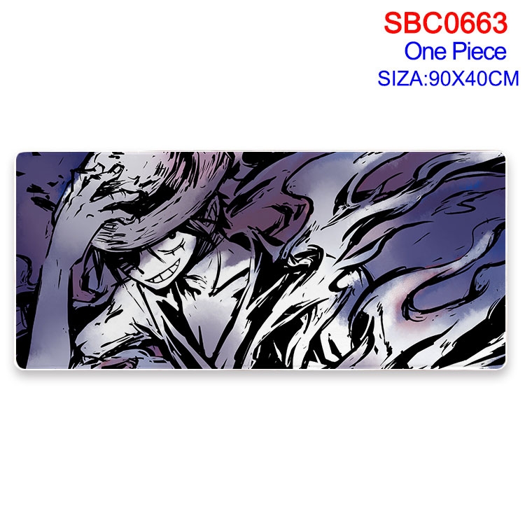 One Piece Anime peripheral edge lock mouse pad 40X90CM  SBC-663