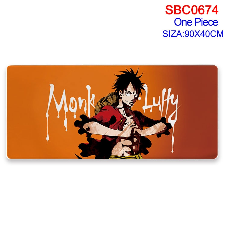 One Piece Anime peripheral edge lock mouse pad 40X90CM  SBC-674