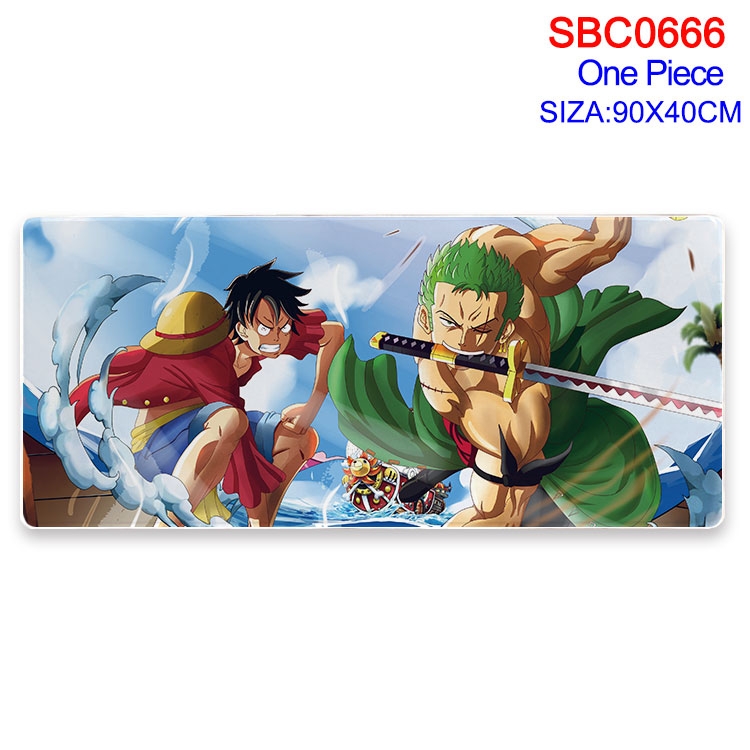 One Piece Anime peripheral edge lock mouse pad 40X90CM SBC-666