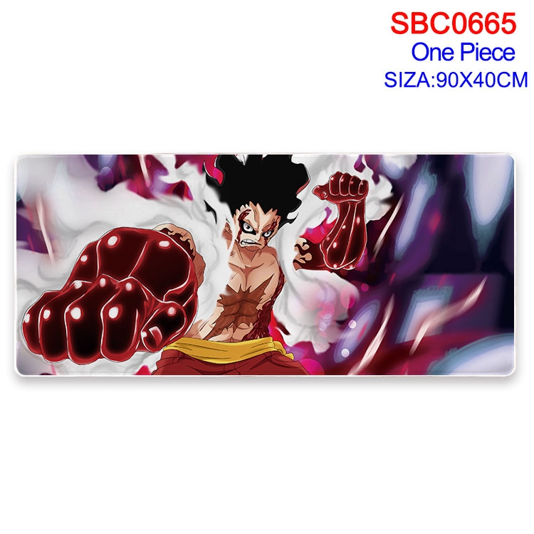 One Piece Anime peripheral edge lock mouse pad 40X90CM  SBC-665
