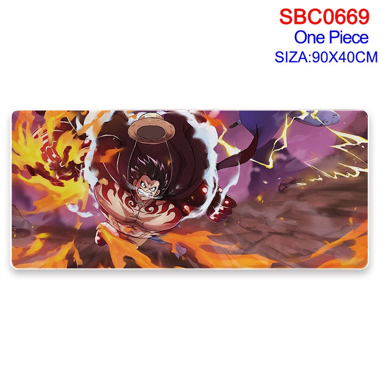 One Piece Anime peripheral edge lock mouse pad 40X90CM SBC-669