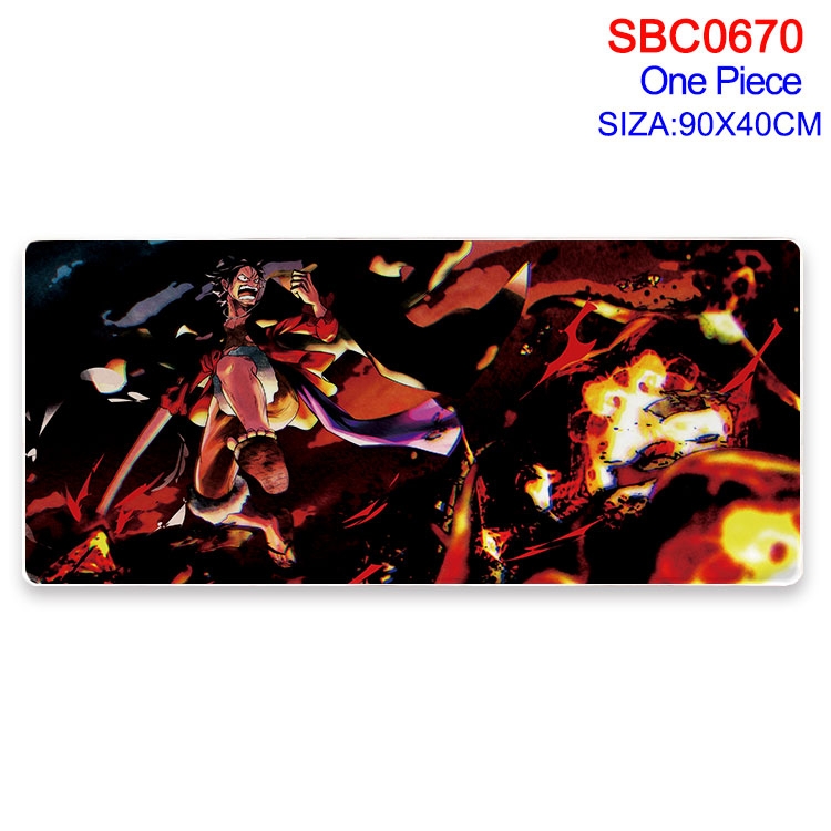 One Piece Anime peripheral edge lock mouse pad 40X90CM  SBC-670