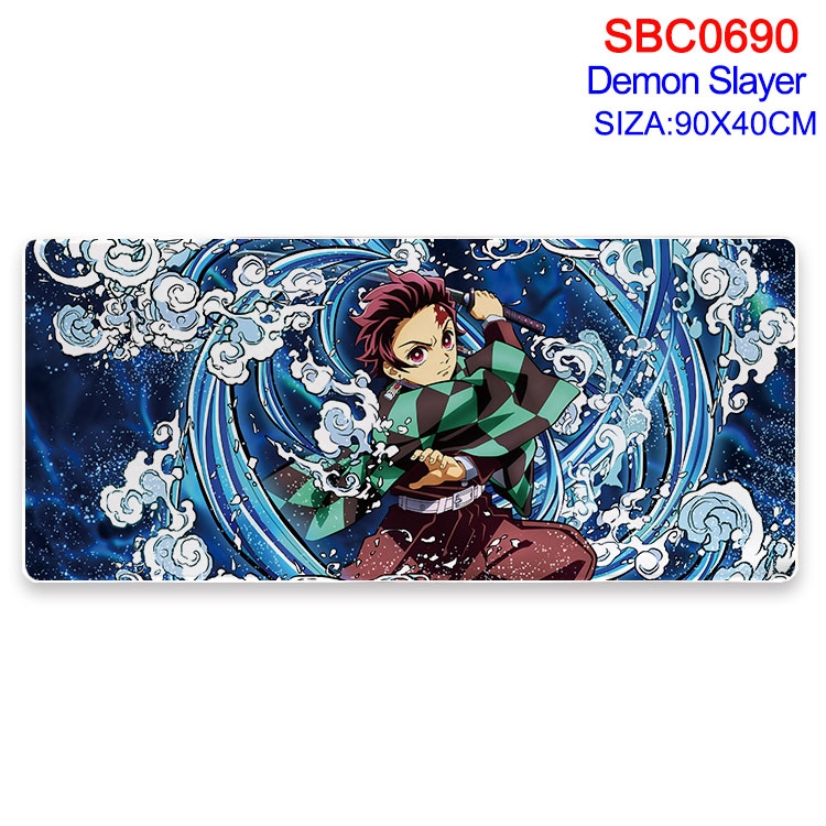 Demon Slayer Kimets Anime peripheral edge lock mouse pad 40X90CM  SBC-690