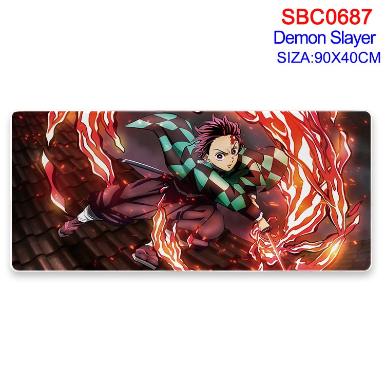 Demon Slayer Kimets Anime peripheral edge lock mouse pad 40X90CM  SBC-687