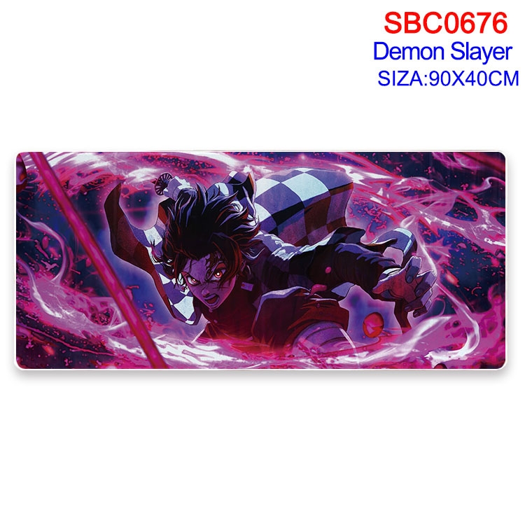 Demon Slayer Kimets Anime peripheral edge lock mouse pad 40X90CM SBC-676