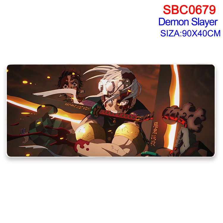 Demon Slayer Kimets Anime peripheral edge lock mouse pad 40X90CM SBC-679