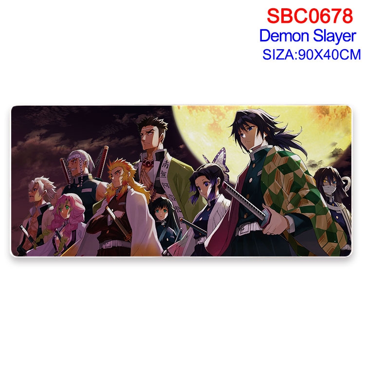 Demon Slayer Kimets Anime peripheral edge lock mouse pad 40X90CM  SBC-678