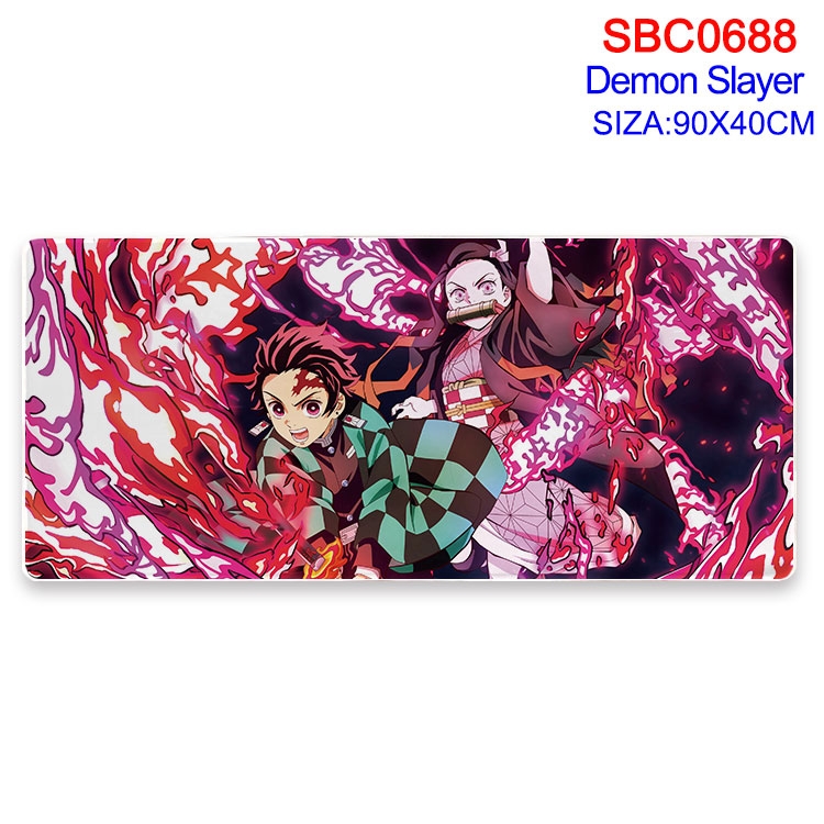 Demon Slayer Kimets Anime peripheral edge lock mouse pad 40X90CM  SBC-688