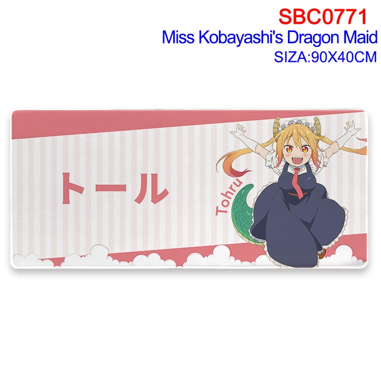 Miss Kobayashis Dragon Maid Anime peripheral edge lock mouse pad 40X90CM  SBC-771
