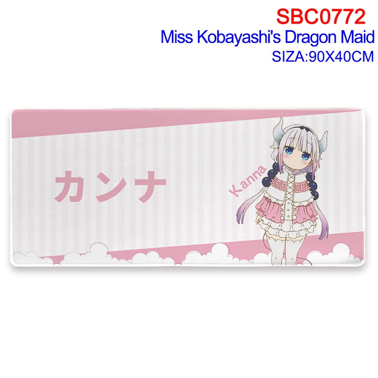 Miss Kobayashis Dragon Maid Anime peripheral edge lock mouse pad 40X90CM SBC-772