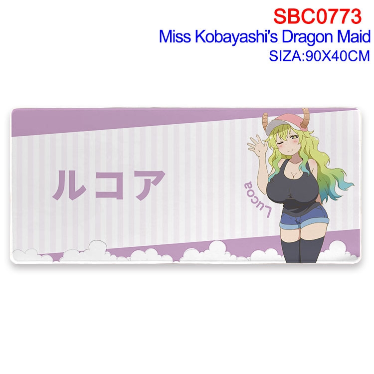 Miss Kobayashis Dragon Maid Anime peripheral edge lock mouse pad 40X90CM SBC-773