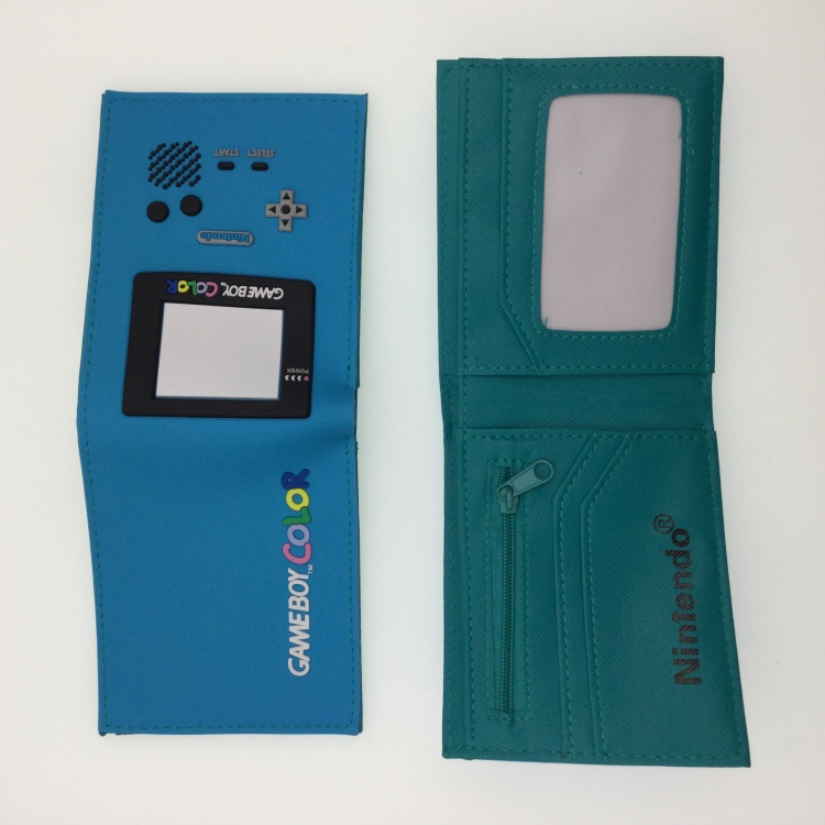 Nintendo Game Boy PVC Rubber Surface Short Two Fold Wallet Wallet