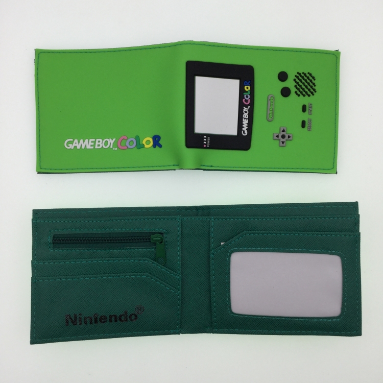 Nintendo Game Boy PVC Rubber Surface Short Two Fold Wallet Wallet