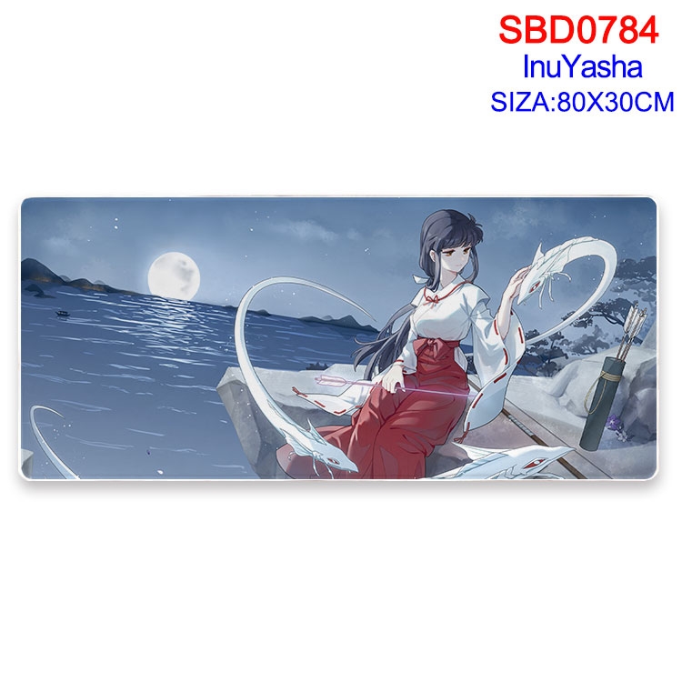 Inuyasha Anime peripheral edge lock mouse pad 80X30cm  SBD-784