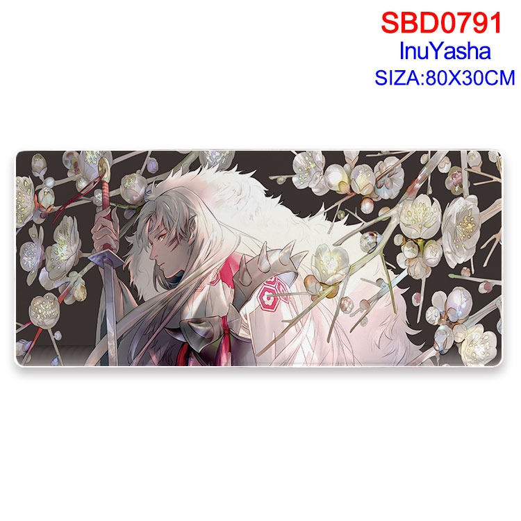 Inuyasha Anime peripheral edge lock mouse pad 80X30cm SBD-791