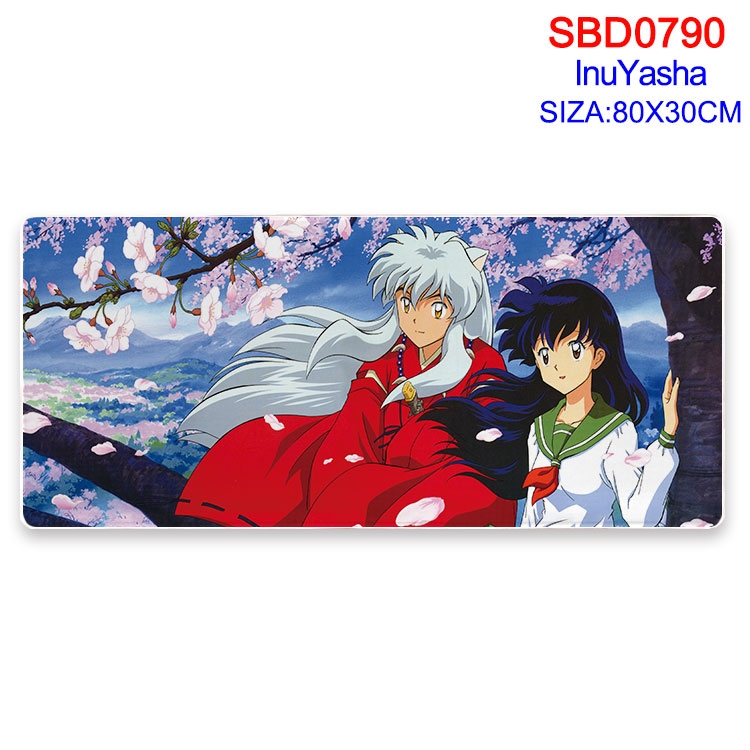 Inuyasha Anime peripheral edge lock mouse pad 80X30cm SBD-790