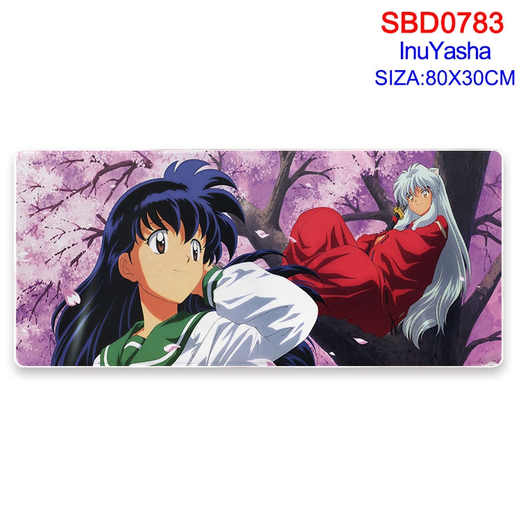 Inuyasha Anime peripheral edge lock mouse pad 80X30cm SBD-783