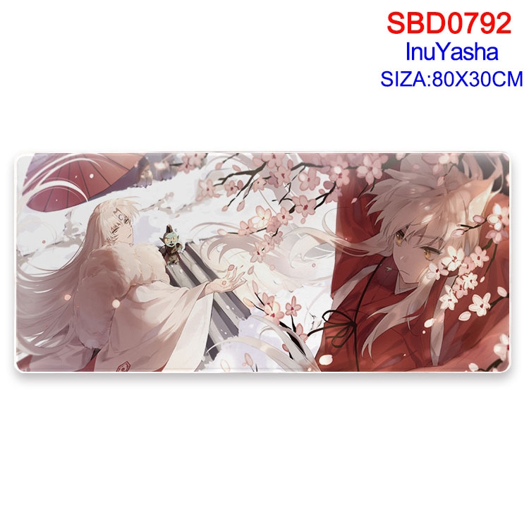 Inuyasha Anime peripheral edge lock mouse pad 80X30cm SBD-792