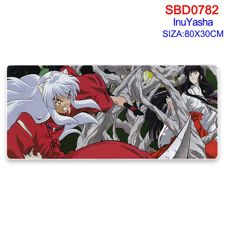 Inuyasha Anime peripheral edge lock mouse pad 80X30cm SBD-782