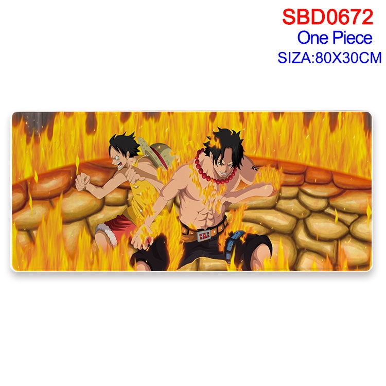 One Piece Anime peripheral edge lock mouse pad 80X30cm  SBD-672