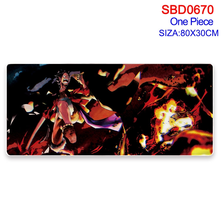 One Piece Anime peripheral edge lock mouse pad 80X30cm  SBD-670