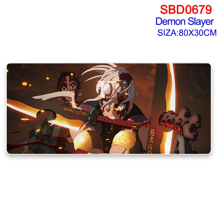 Demon Slayer Kimets Anime peripheral edge lock mouse pad 80X30cm SBD-679