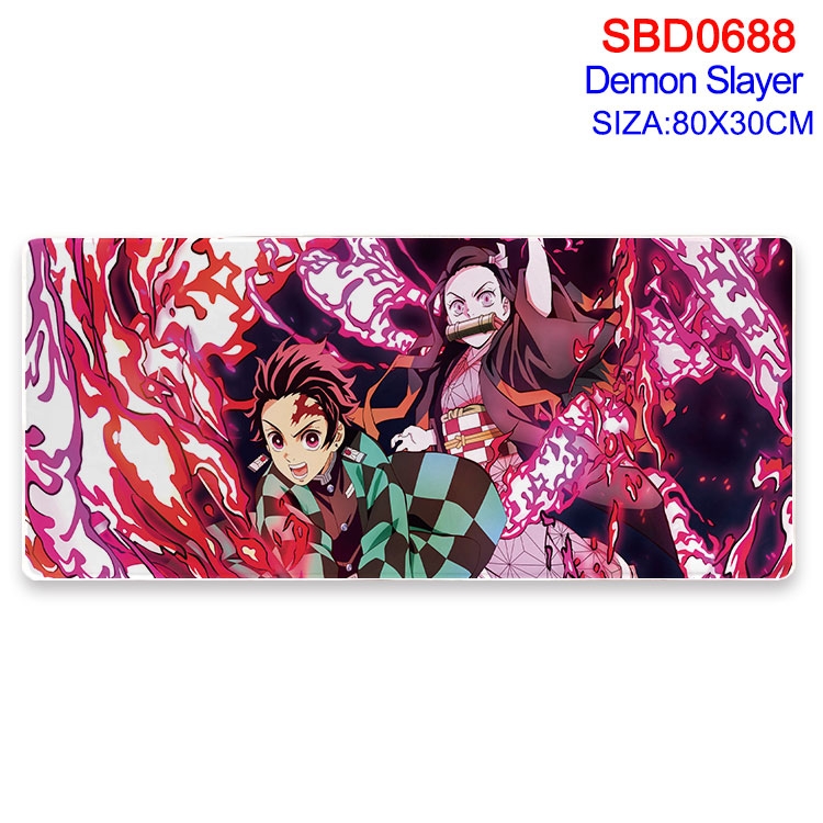 Demon Slayer Kimets Anime peripheral edge lock mouse pad 80X30cm  SBD-688