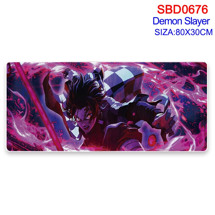 Demon Slayer Kimets Anime peripheral edge lock mouse pad 80X30cm SBD-676