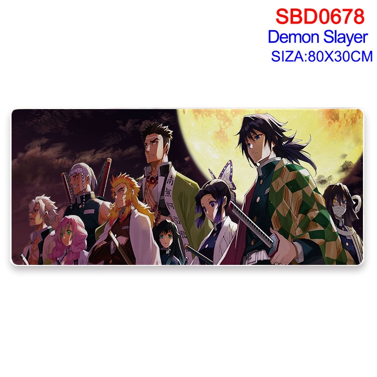 Demon Slayer Kimets Anime peripheral edge lock mouse pad 80X30cm SBD-678