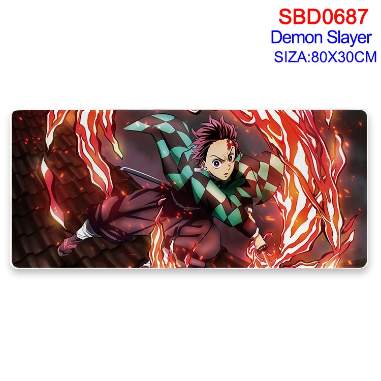 Demon Slayer Kimets Anime peripheral edge lock mouse pad 80X30cm SBD-687