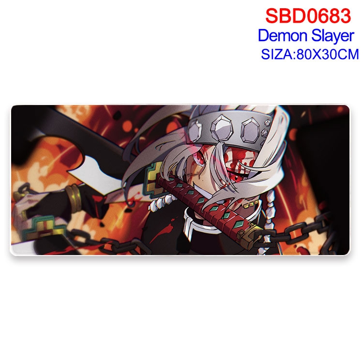 Demon Slayer Kimets Anime peripheral edge lock mouse pad 80X30cm  SBD-683