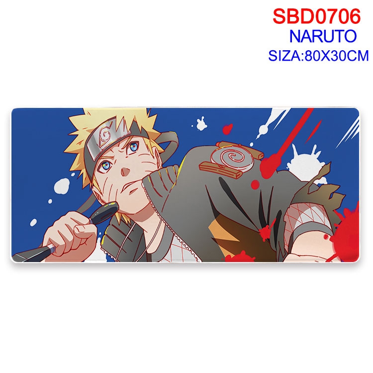 Naruto Anime peripheral edge lock mouse pad 80X30cm  SBD-706