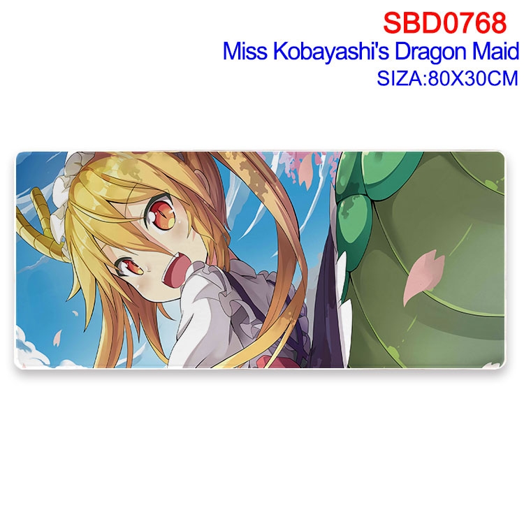 Miss Kobayashis Dragon Maid Anime peripheral edge lock mouse pad 80X30cm  SBD-768