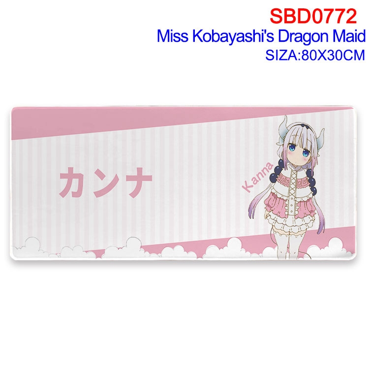 Miss Kobayashis Dragon Maid Anime peripheral edge lock mouse pad 80X30cm SBD-772