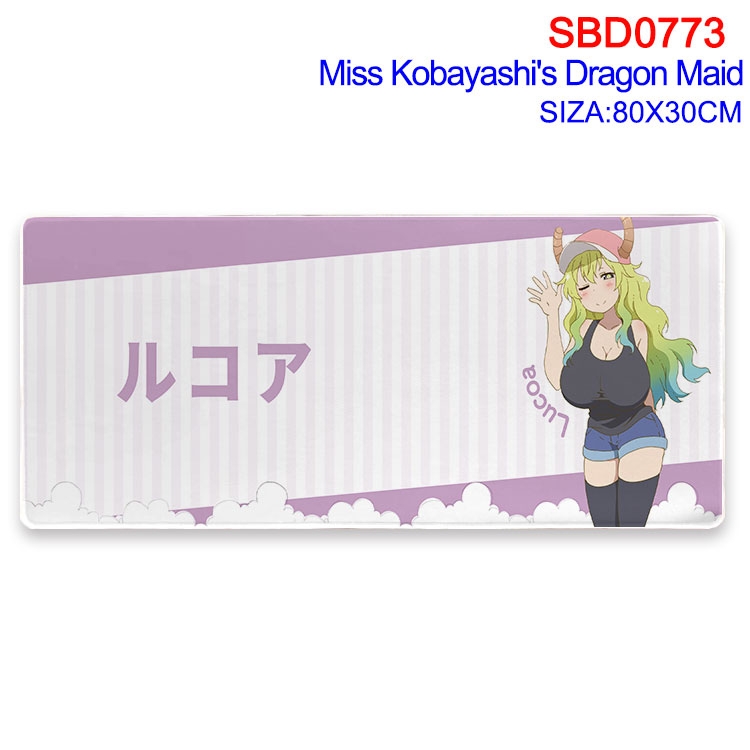 Miss Kobayashis Dragon Maid Anime peripheral edge lock mouse pad 80X30cm SBD-773