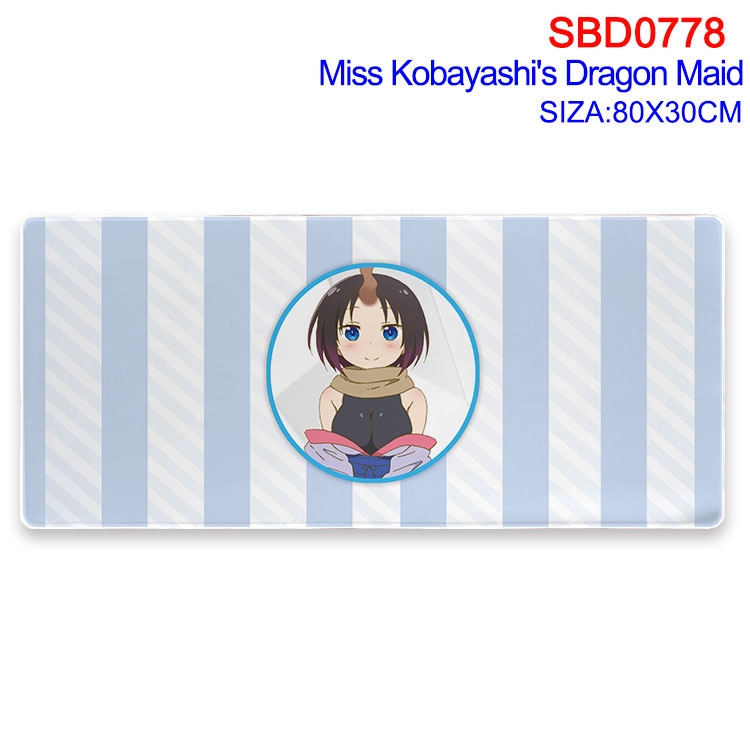 Miss Kobayashis Dragon Maid Anime peripheral edge lock mouse pad 80X30cm  SBD-778