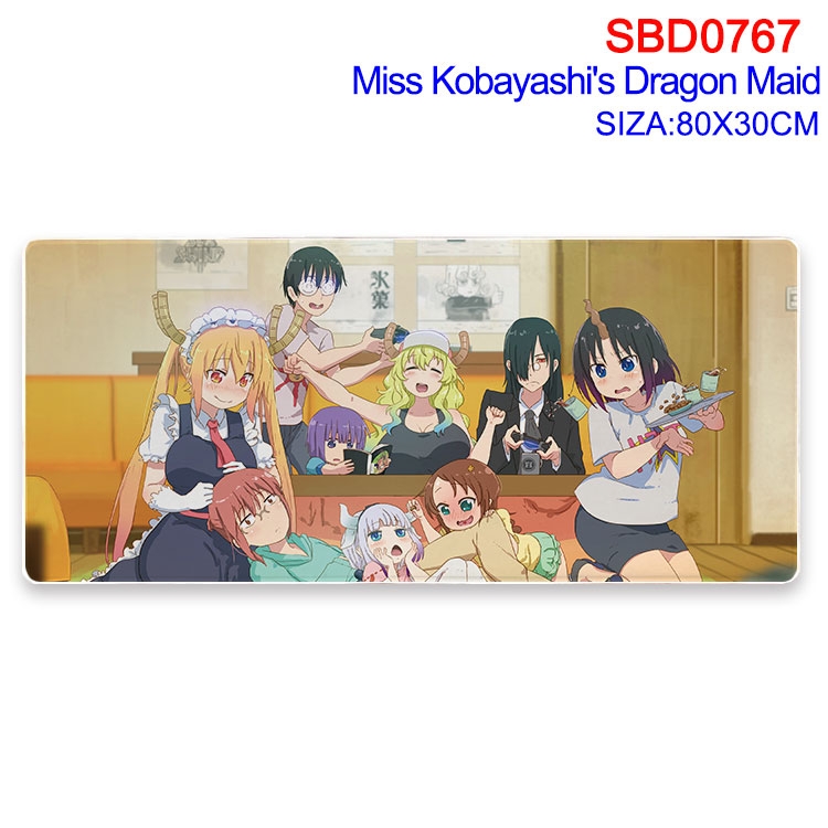 Miss Kobayashis Dragon Maid Anime peripheral edge lock mouse pad 80X30cm SBD-767
